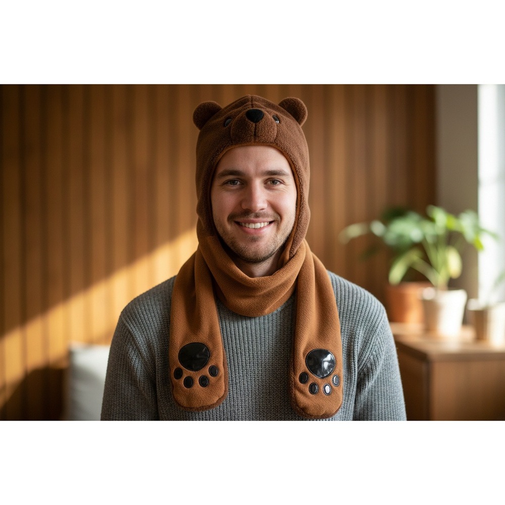 Novelty Bear Hat‎ Brown